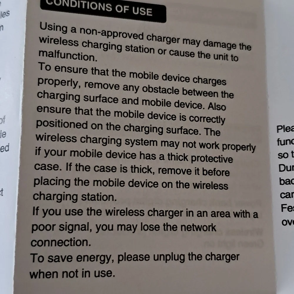 10,000 Milliamp Wireless Power Bank White Type C Input NIB